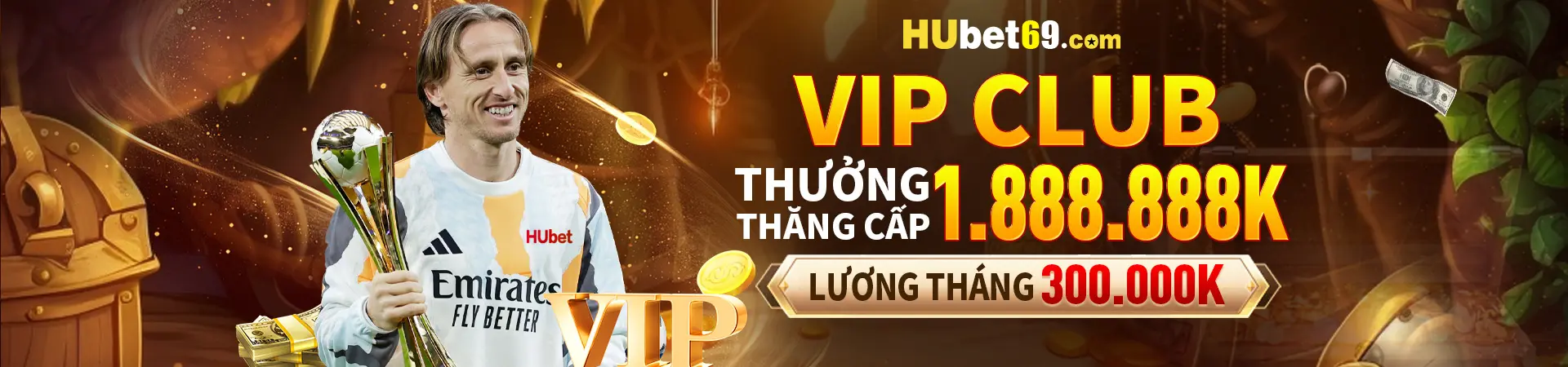 hubet tặng thưởng hội viên vip club